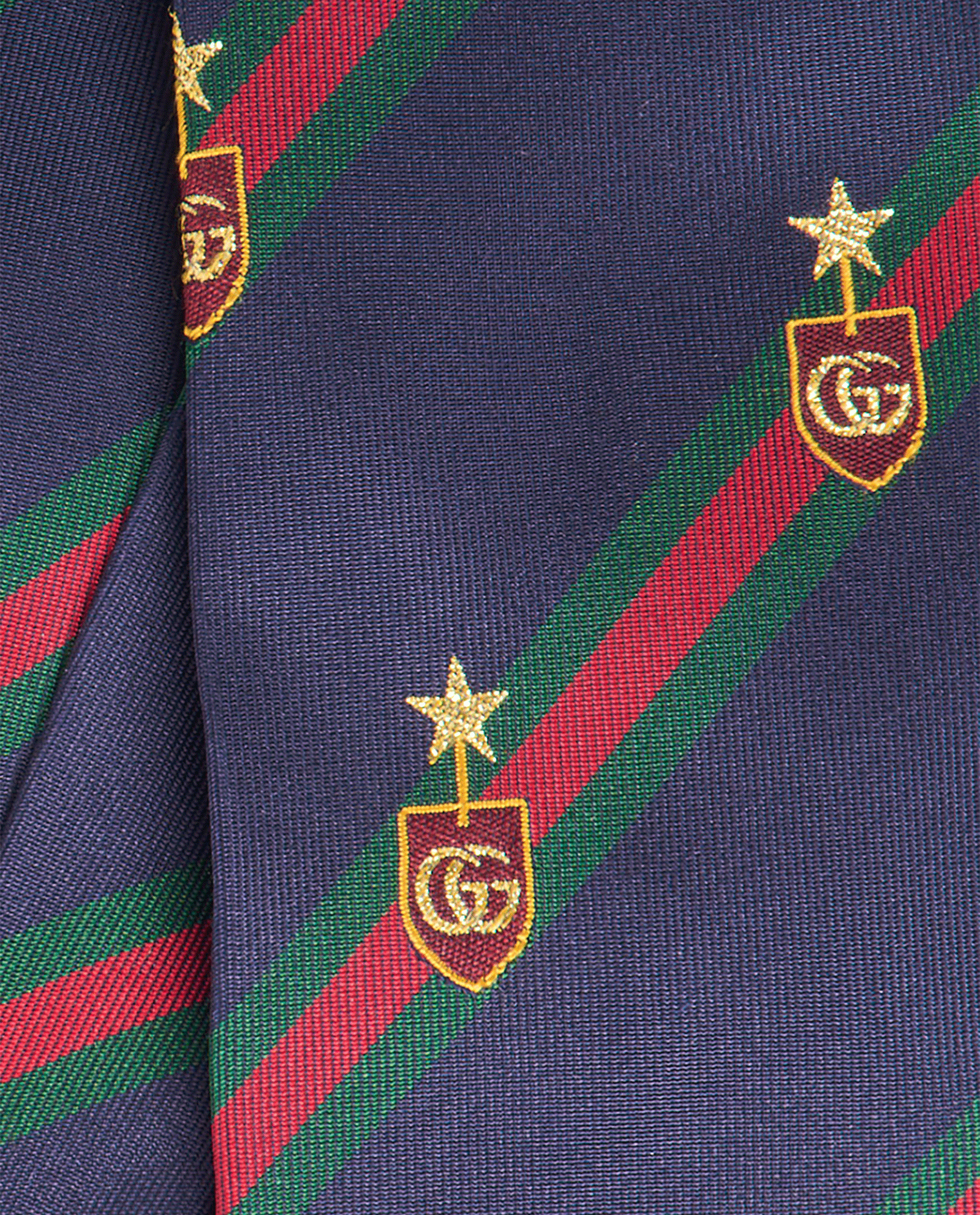 Gucci Running Star Tie, &pound;95, Accessories, Navy/Red, Silk, Other view